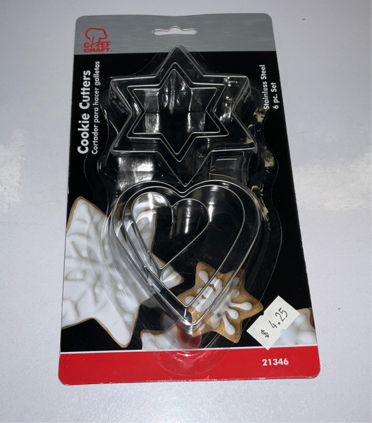 CHC Cookie Cutters 6pc Heart/Star