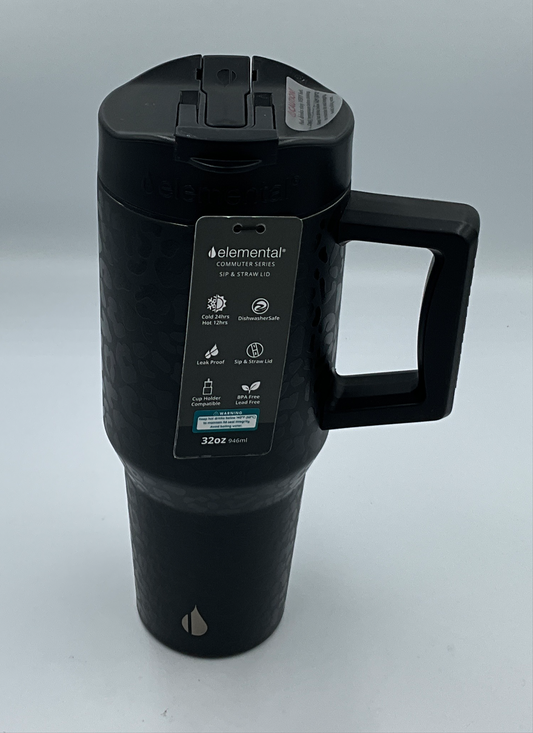 Elem 32oz Blk Leopard