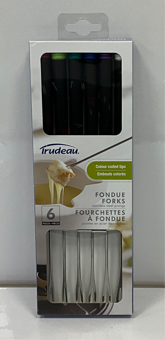 Trudeau Fondue Forks Black