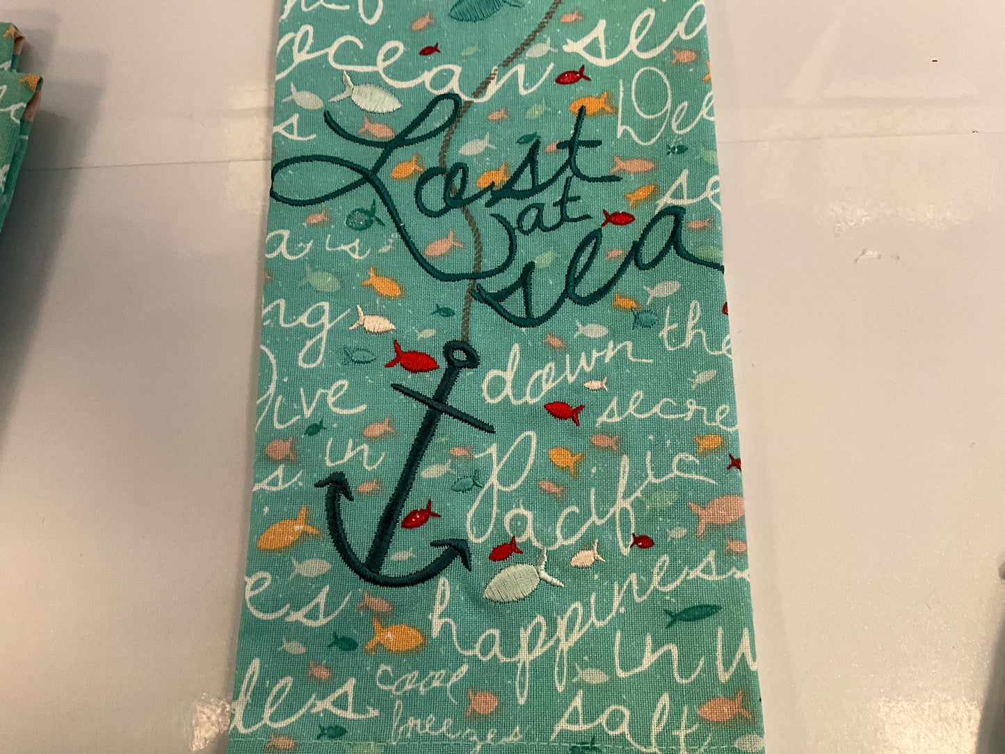 DII Lost At Sea Dishtowel