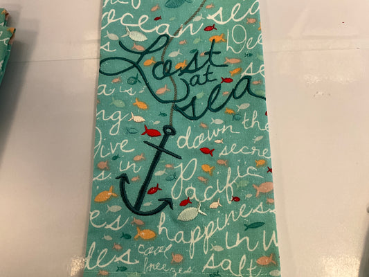 DII Lost At Sea Dishtowel
