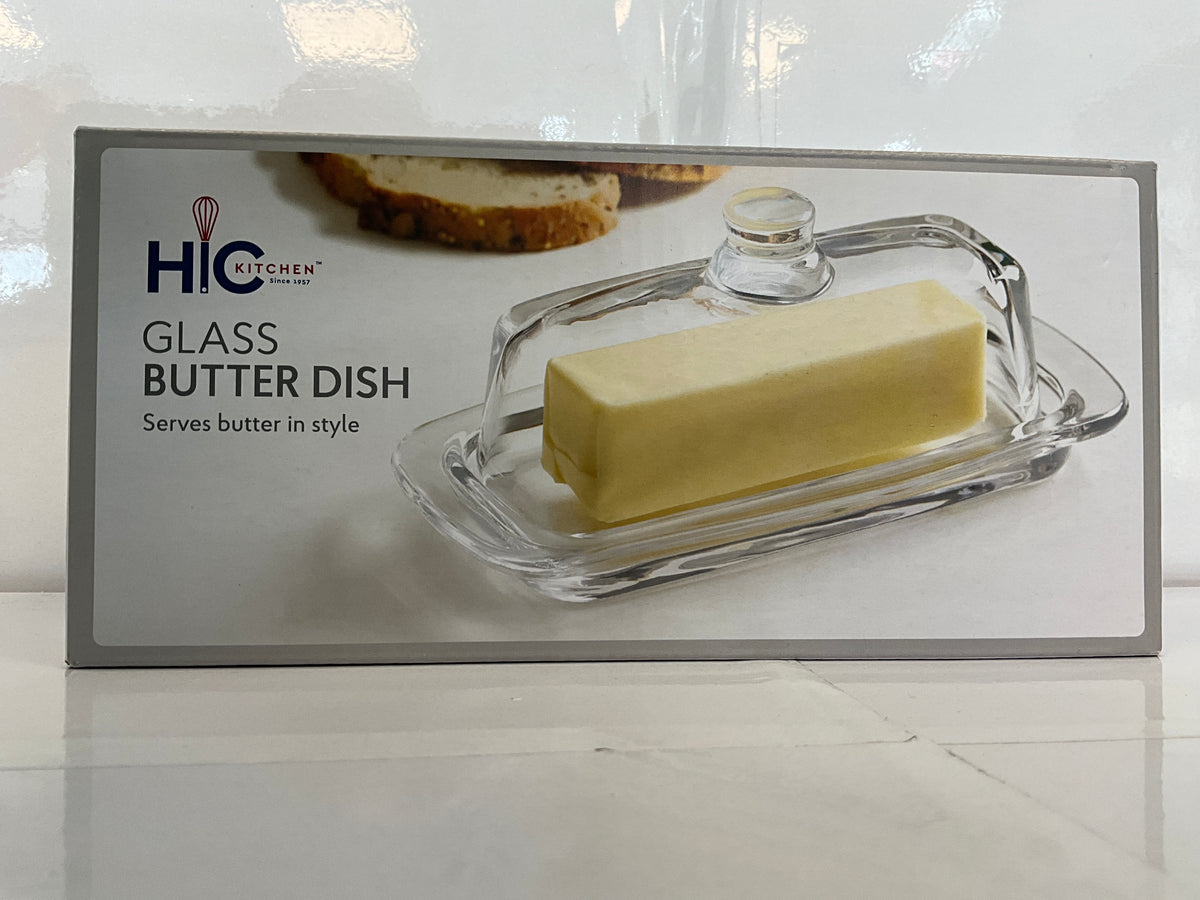 HIC Glass Butter Dish