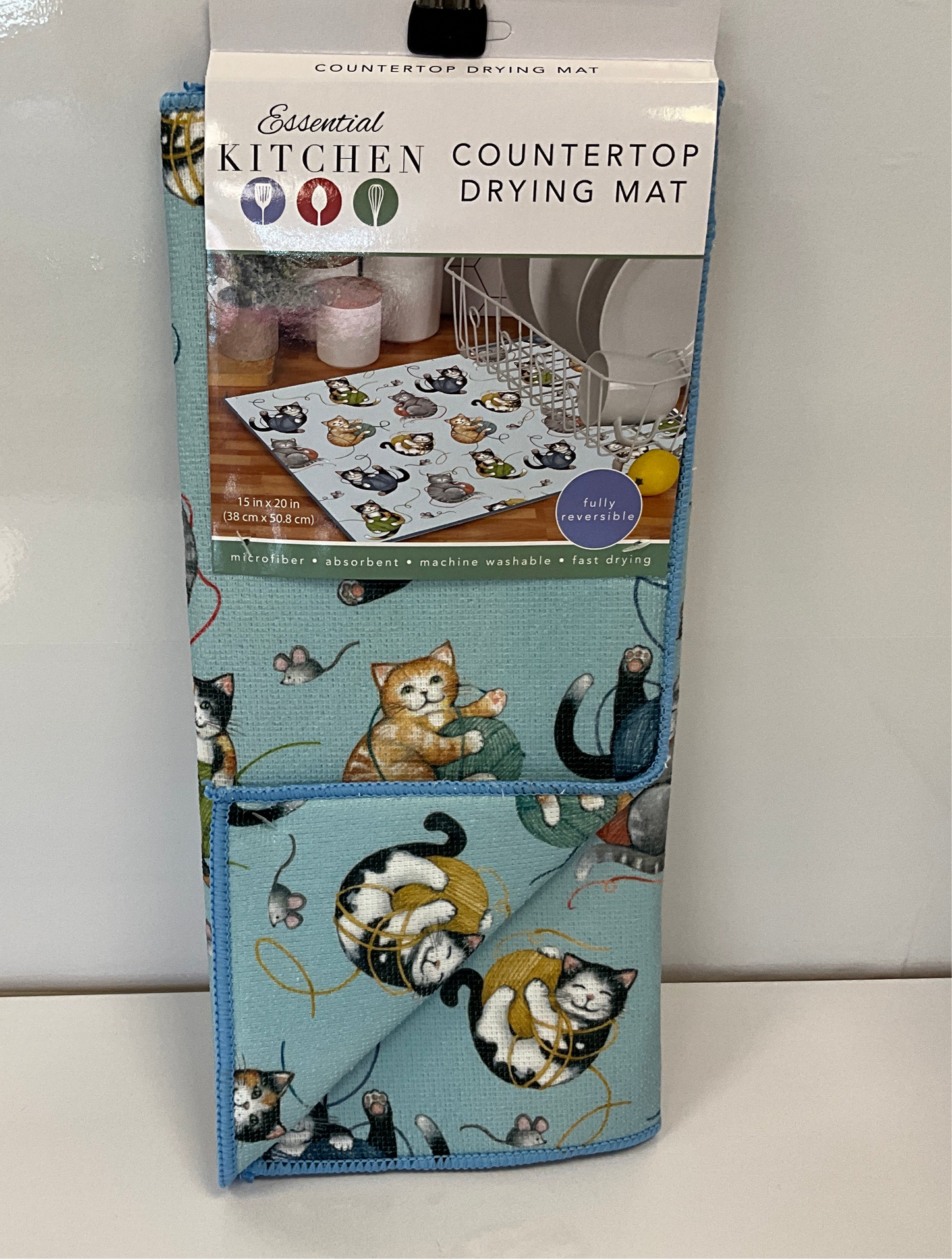 KayD Drying Mat Curious Kittens