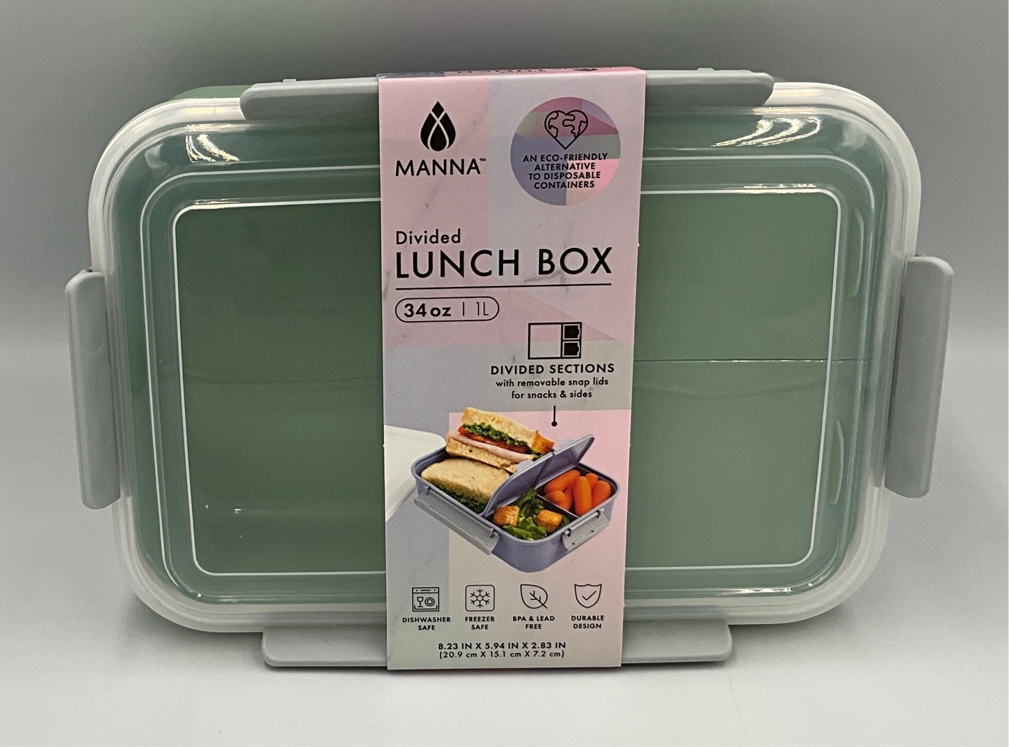Core Divided Lunch Box Green