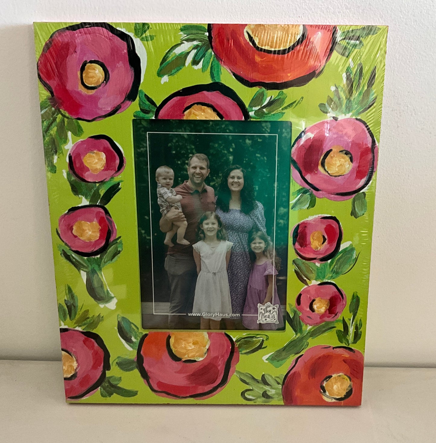 GloryH Frame Lime Floral