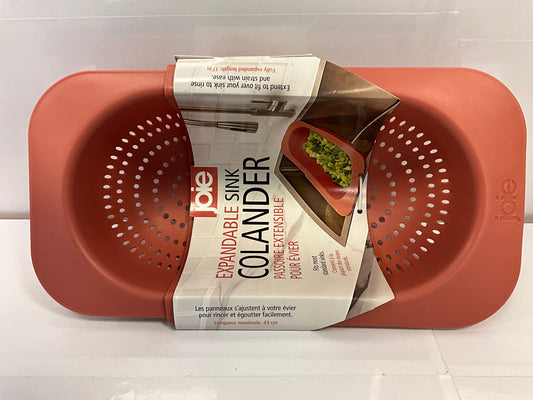 joie Expandable Colander Salmon