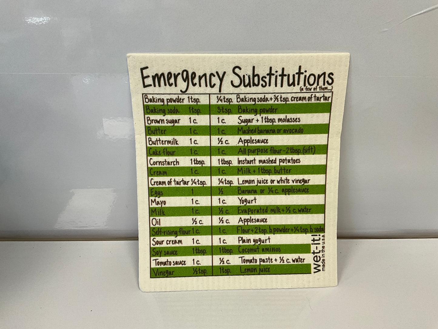 wet-it! Emergency Substitution