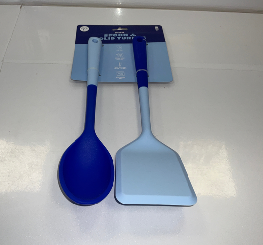 Core 2pc Spoon & Turner Blue