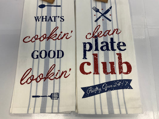 DII Towel What's Cookin/Clean Plate