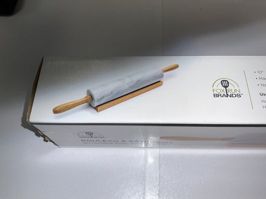 Fox Marble Rolling Pin Gray/White