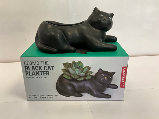 Kik Black Cat Planter