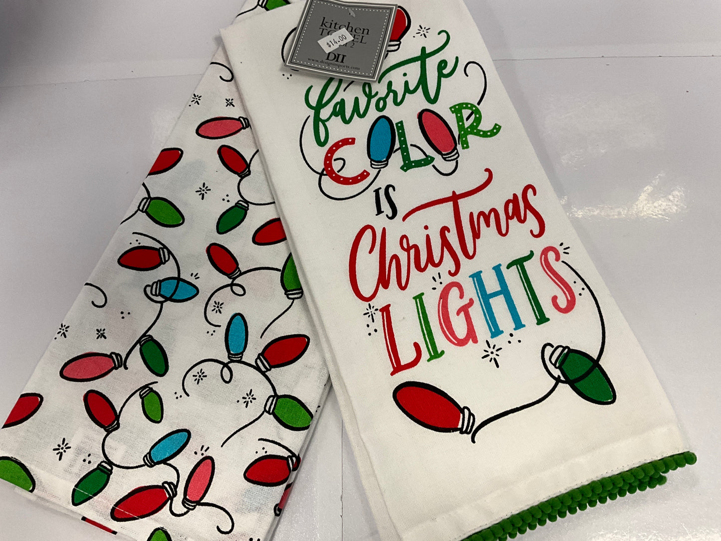 DI Towel Set Christmas Lights