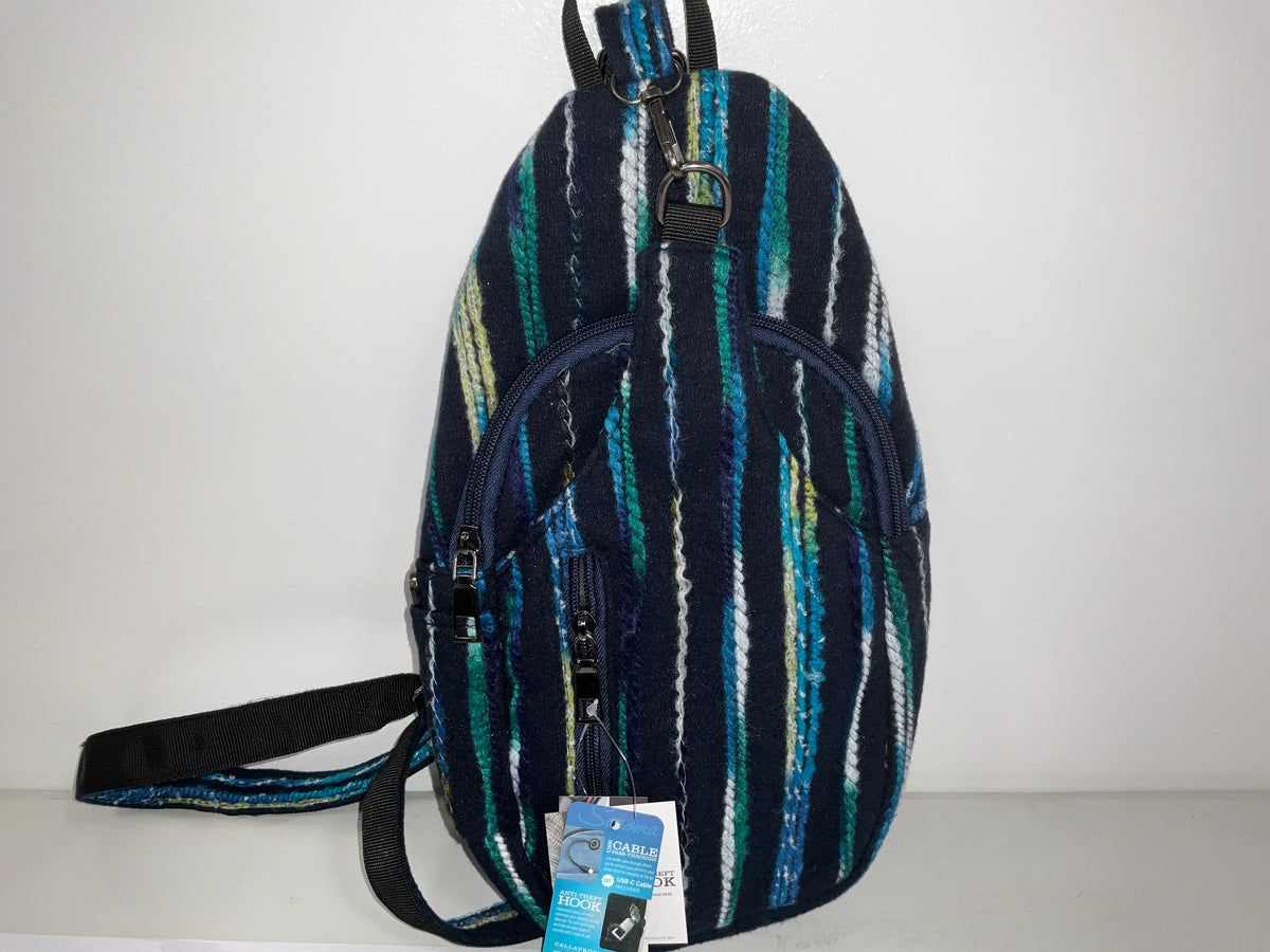 Calla Sling Bag Blue Wool