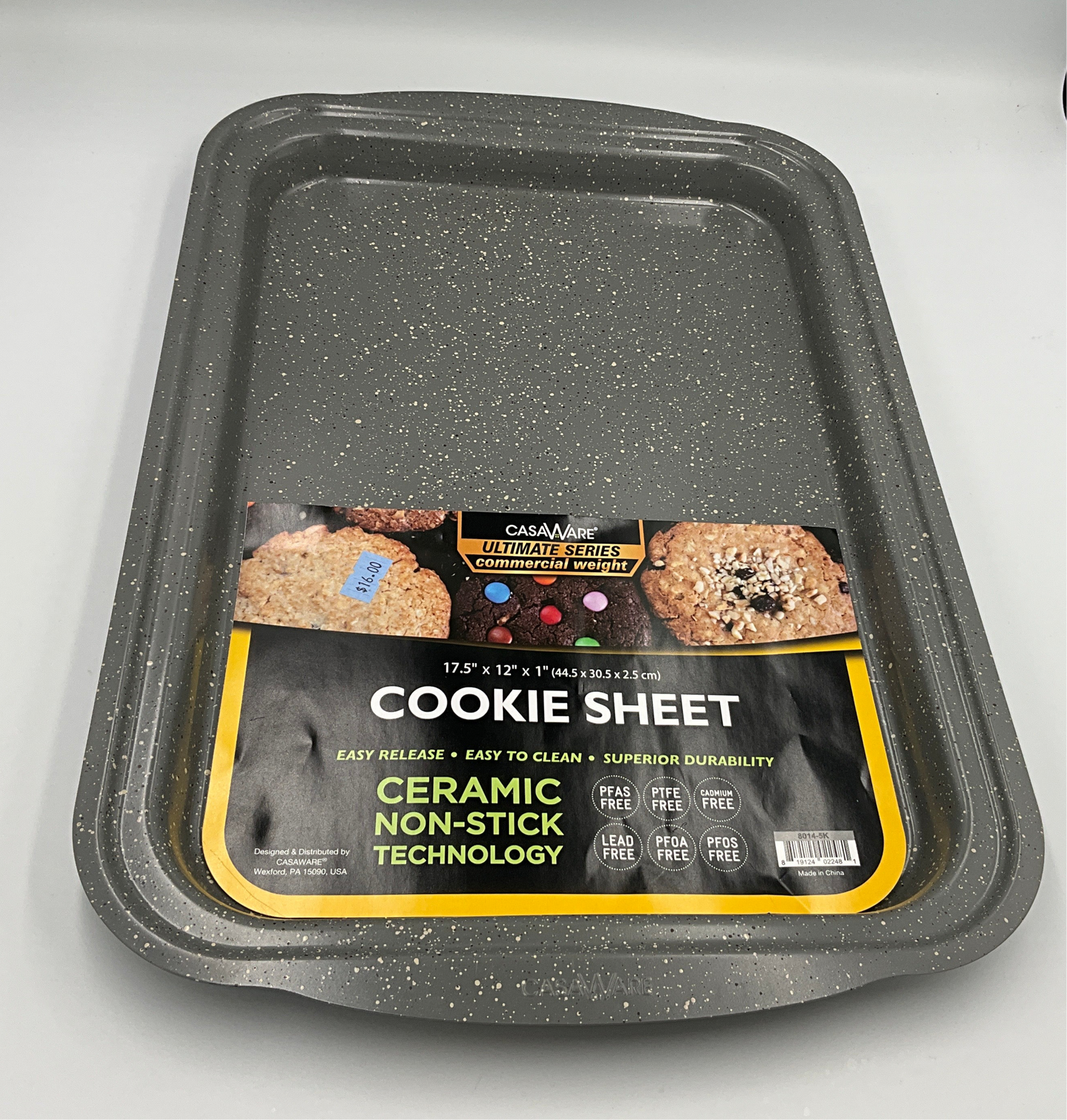 Casa 17.5x12” Cookie Sheet Gray