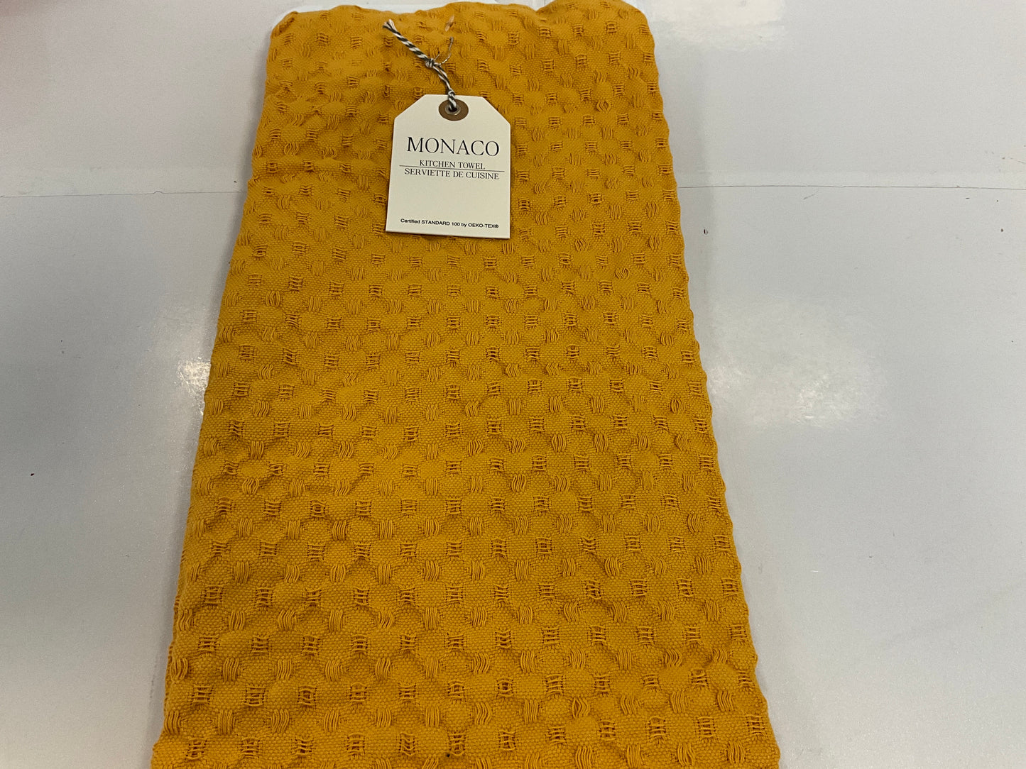 KAFH Lrg Waffle Towel Gold