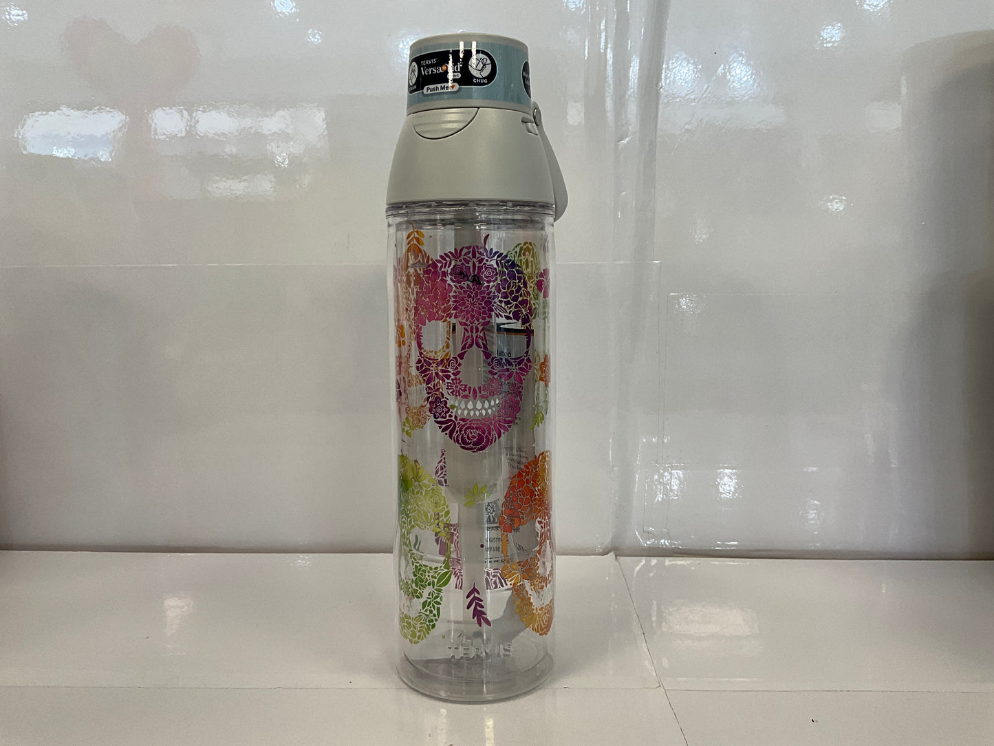 Tervis Bottle Floral Skulls