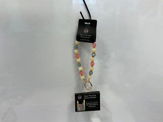 STG Wristlet Pink/Blue/Ivory