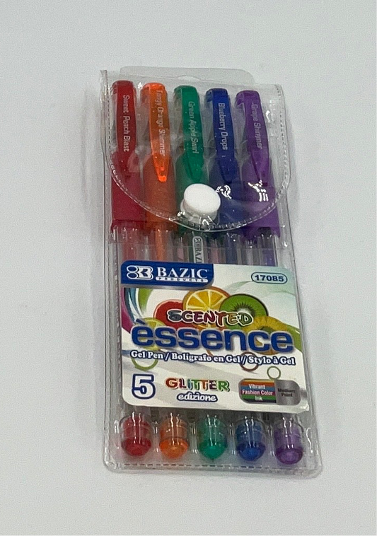 Bazic 5 Scented Glitter Pens