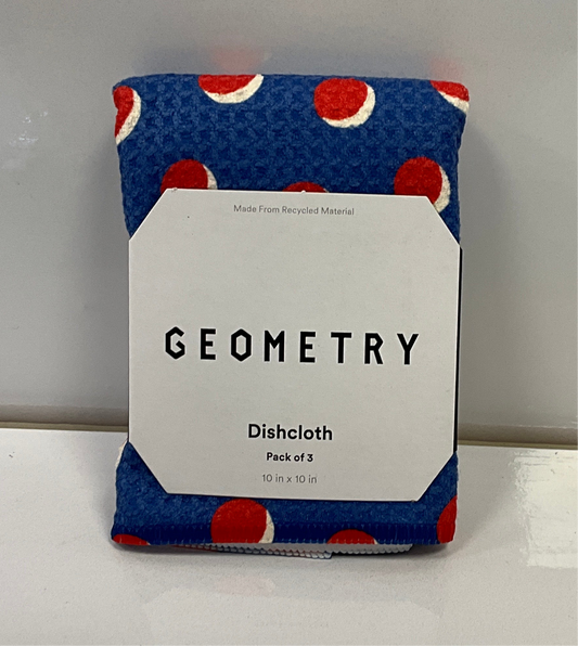 Geom Dish Red Dot Blue