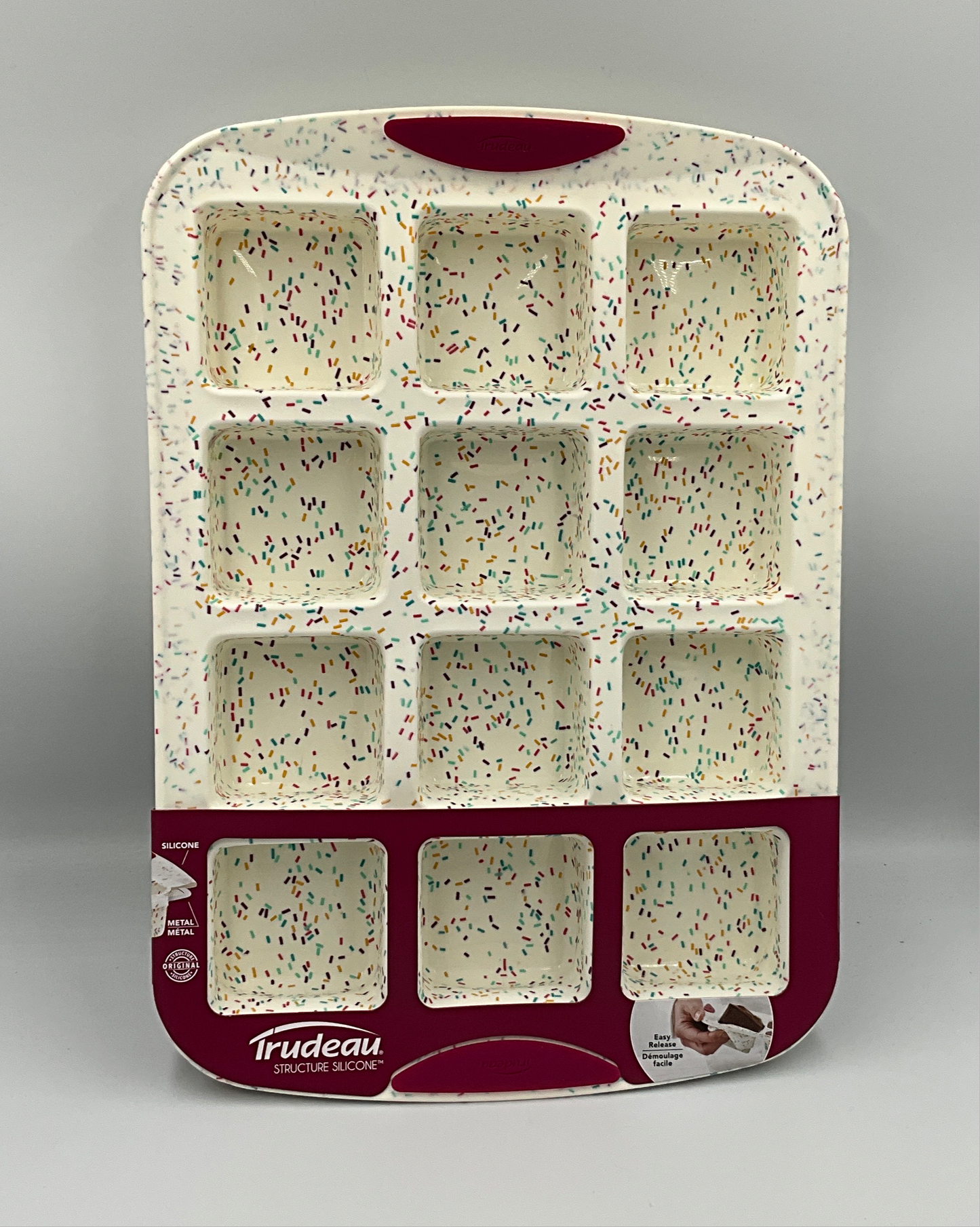 Trudeau Struct Sil Brownie Pan