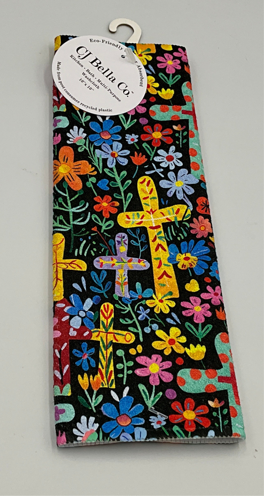 CJB Dish Yellow Crosses