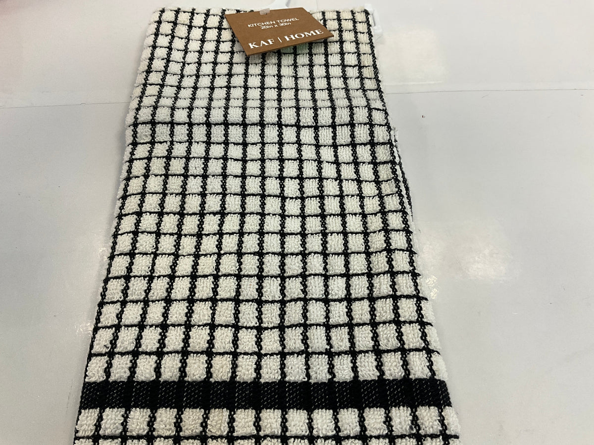 KAFH Grid Terry Towel Black