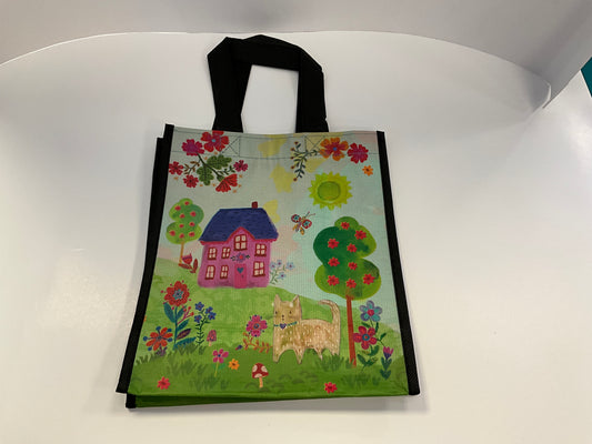 Nat Life Reusable Totes M Cat w House