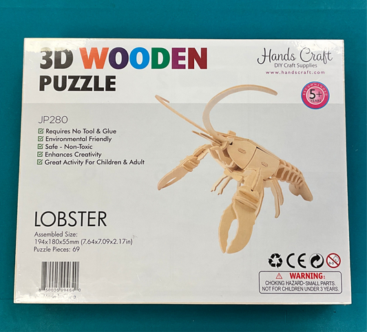 HC Wood Puzzle Lobster