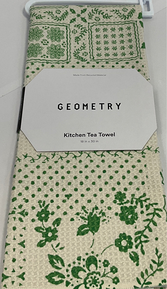 Geom Tea Blossoming Bandanna Green