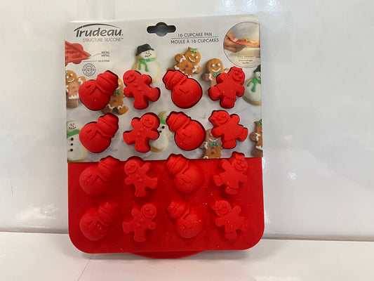 Trudeau SS Pan Snowmen Gingerbread