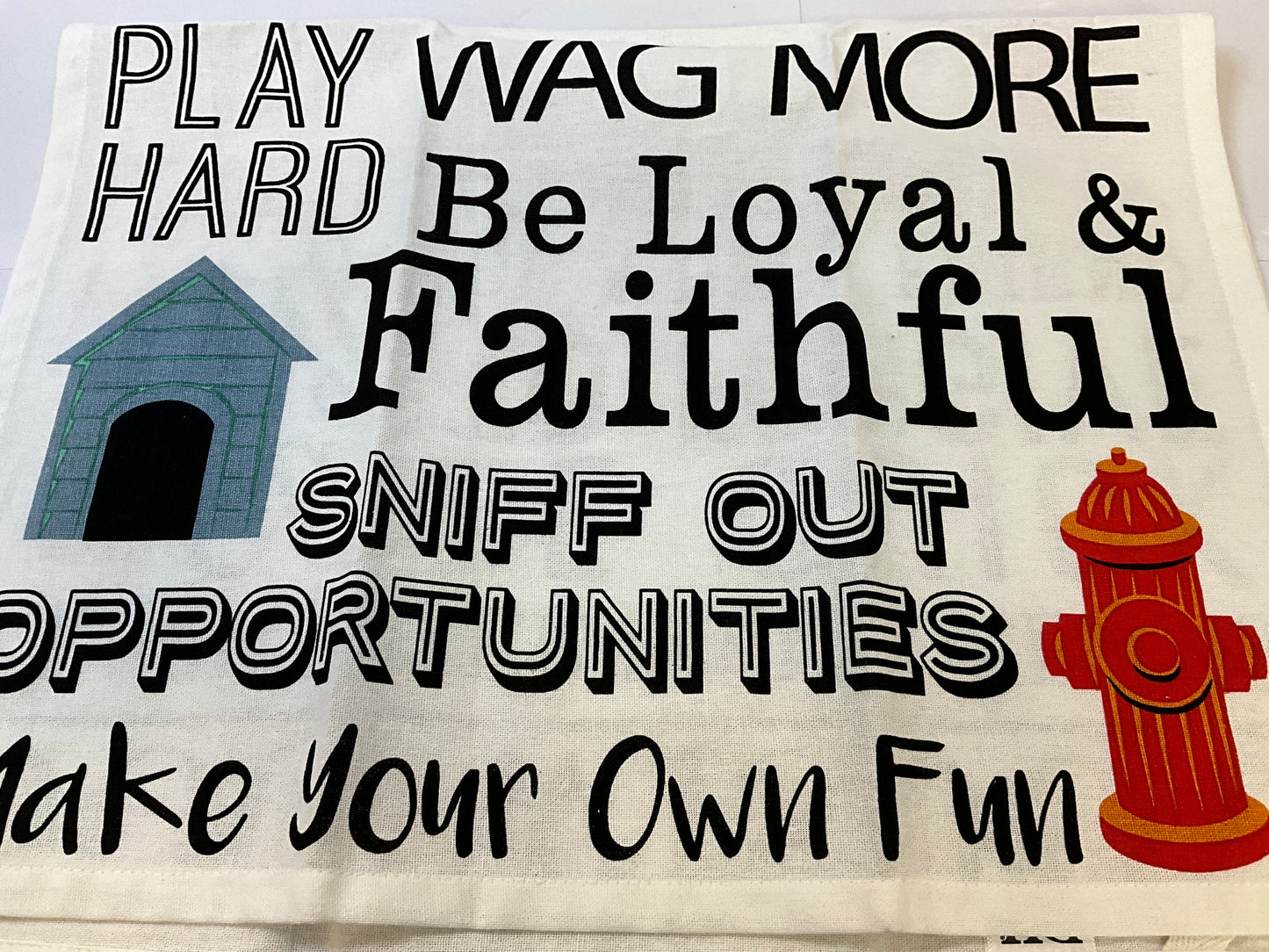 DII Towel Dogs Printed