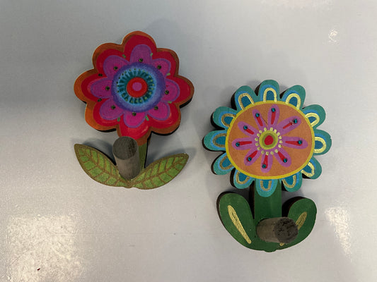 Nat Life Mini Wall Hooks Flowers