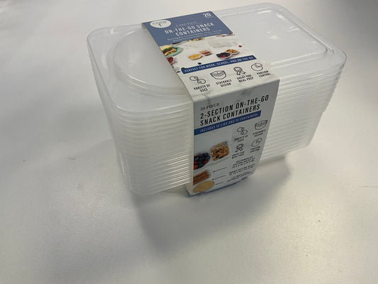 Core On-The-Go Snack Container Set Clear