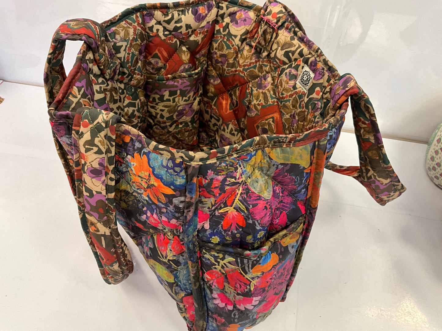 Nat Life Rev Puffy Tote Tuscany