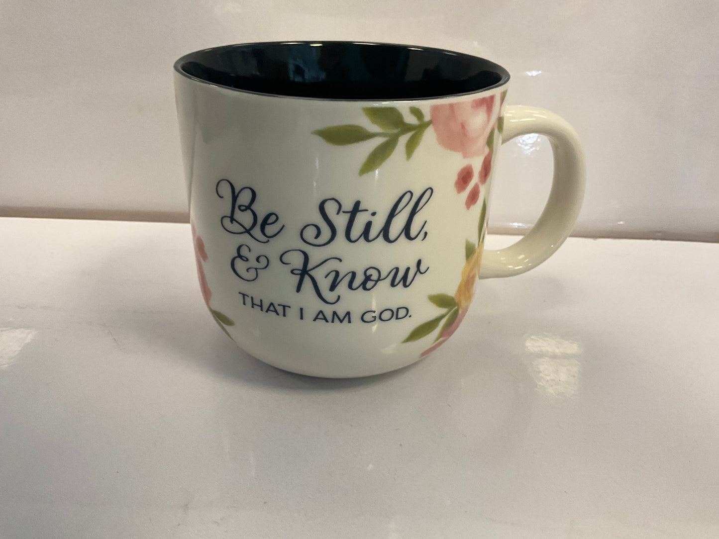ChrA Mug Navy Be Still