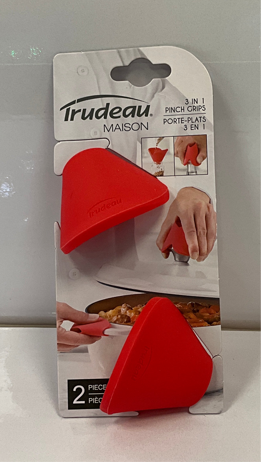 Trudeau Sil Pinch Grip Red