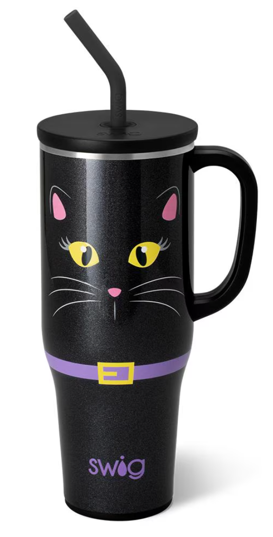 Swig 40oz Mug Boo Black Cat