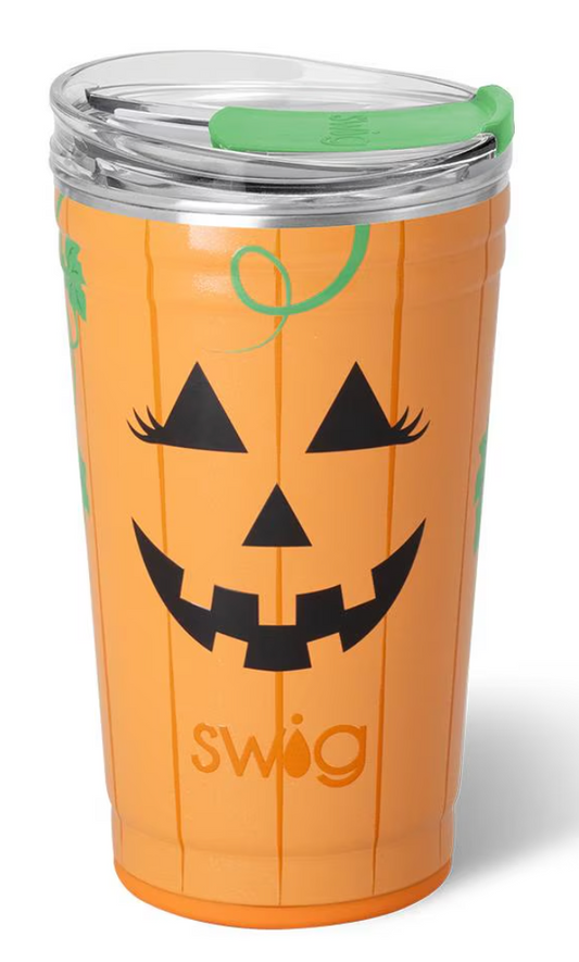 Swig 24oz Party Cup Boo Pumpkin
