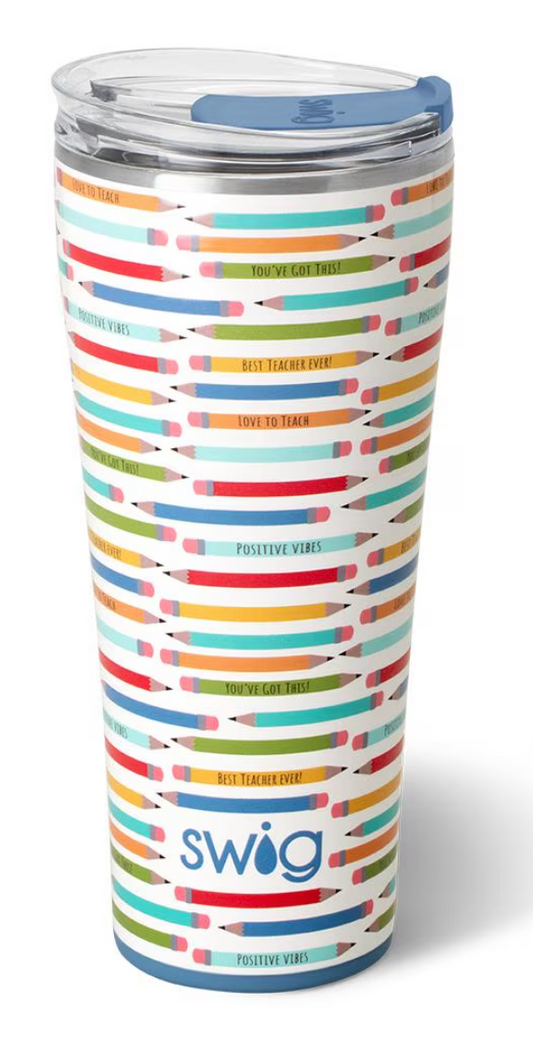 Swig 32oz Tumbler Teacher Life