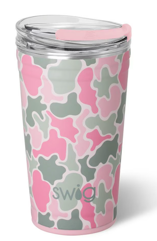 Swig 24oz Party Cup Blushing Camo