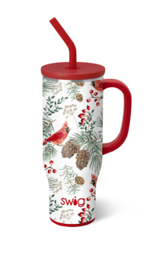 Swig 30oz Mug Winter Cardinals