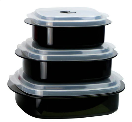 NRK RL Microwave Storage Set Black