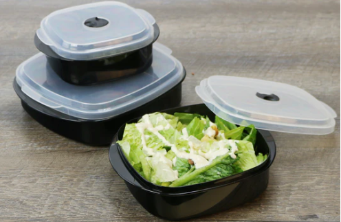 NRK RL Microwave Storage Set Black