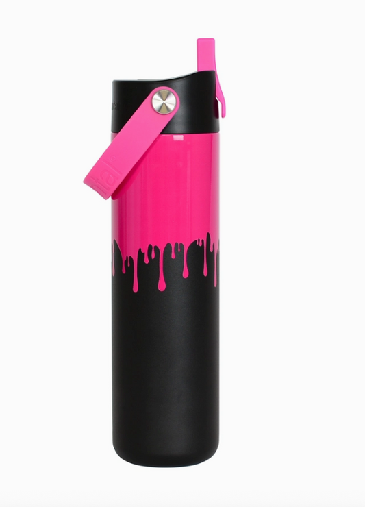 Elem 24oz Bottle Hot Pink Drip