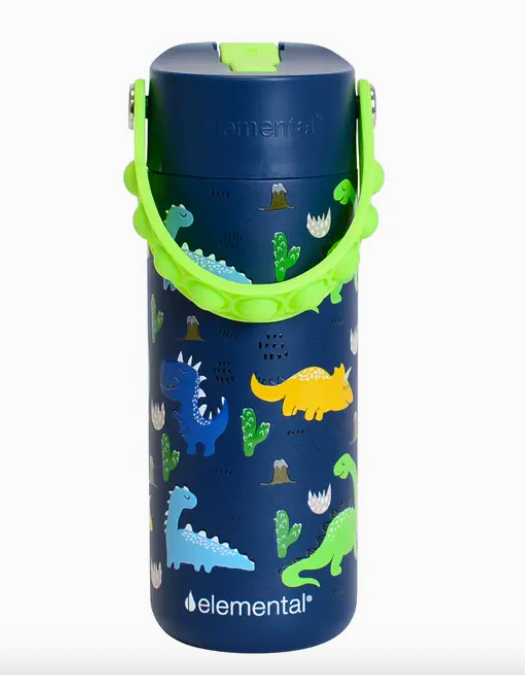 Elem 18oz SS Bottle Dinosaur
