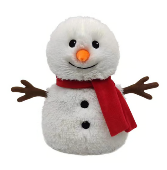 Warmies Snowman Red Scarf