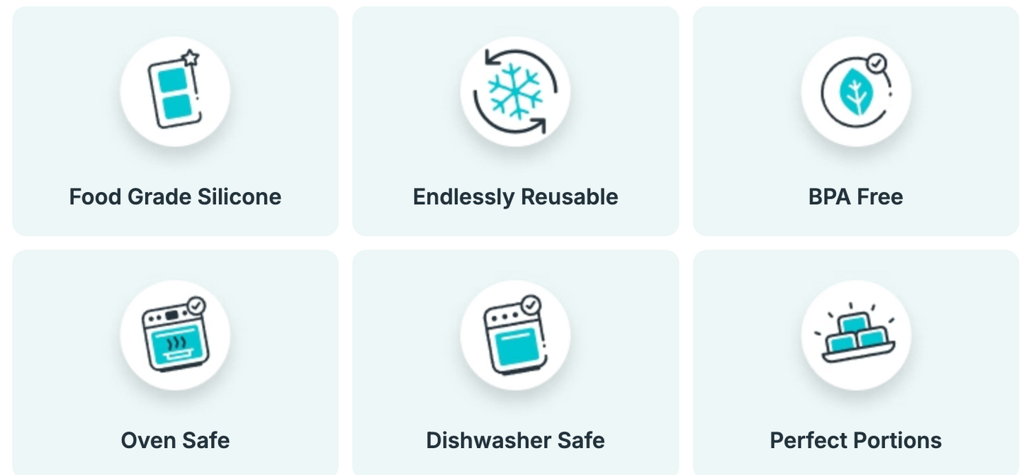 Souper Cubes 1oz Tray Blue